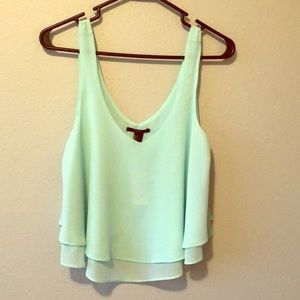 Forever21 Ruffle Crop Tank Top